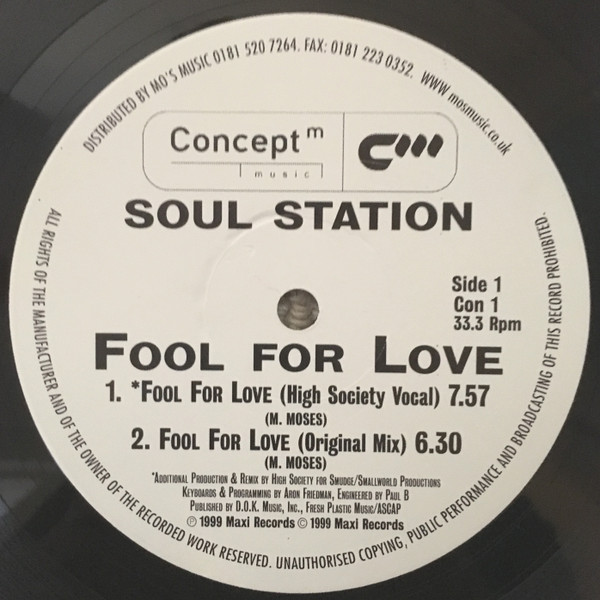 descargar álbum Soul Station - Fool For Love