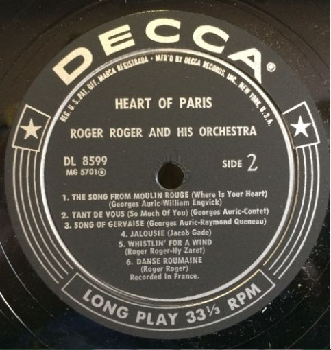 descargar álbum Roger Roger And His Orchestra - Heart Of Paris