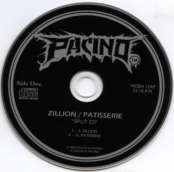 descargar álbum Zillion Patisserie - Split CD