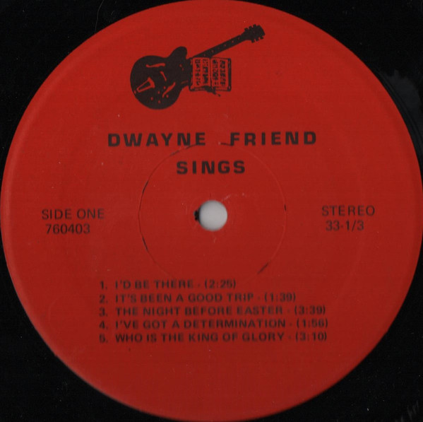 Album herunterladen Dwayne Friend - Sings And Picks