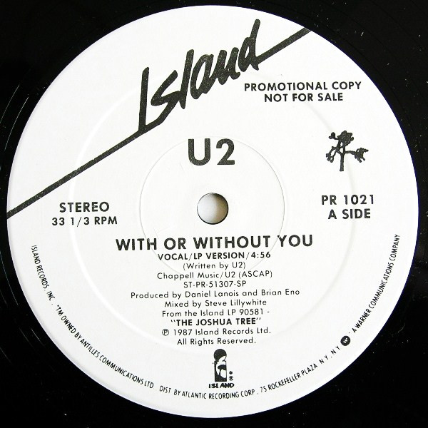 U2 - With Or Without You | Releases | Discogs