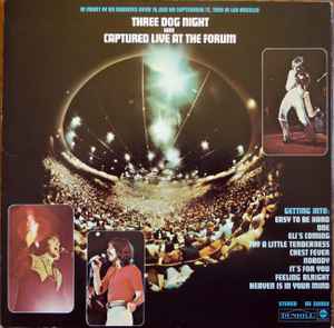 Three Dog Night – Captured Live At The Forum (1969, Monarch