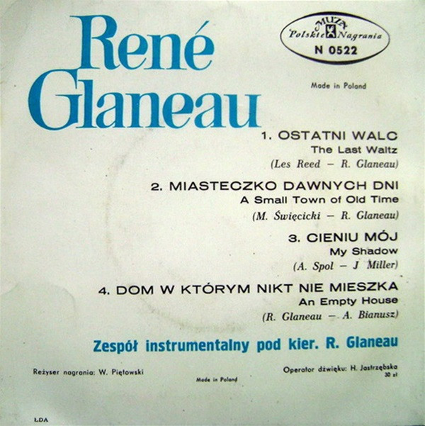 ladda ner album René Glaneau - Ostatni Walc
