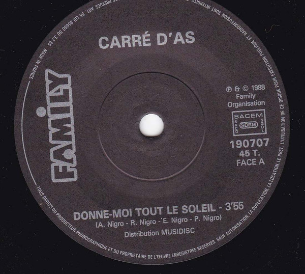 télécharger l'album Carré D'As - Donne Moi Tout Le Soleil