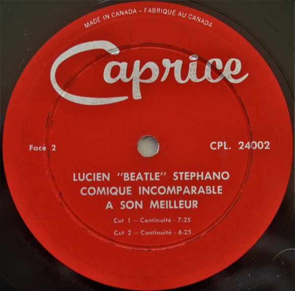 Lucien "Beatle" Stephano - Comique Incomparable A Son Meilleur | Caprice (CPL. 24002) - 4