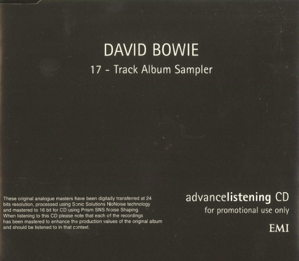David Bowie – 17 - Track Album Sampler (1999, CD) - Discogs