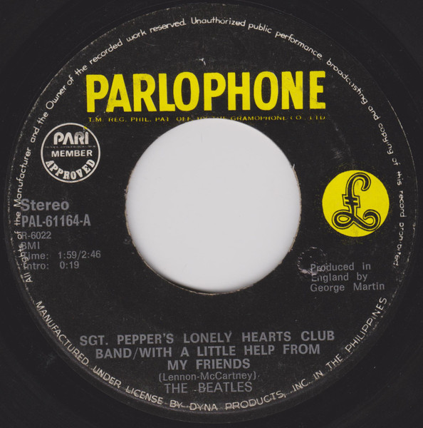 146 - Sgt. Pepper's Lonely Hearts Club Band & #145 - With A Little Help  From My Friends