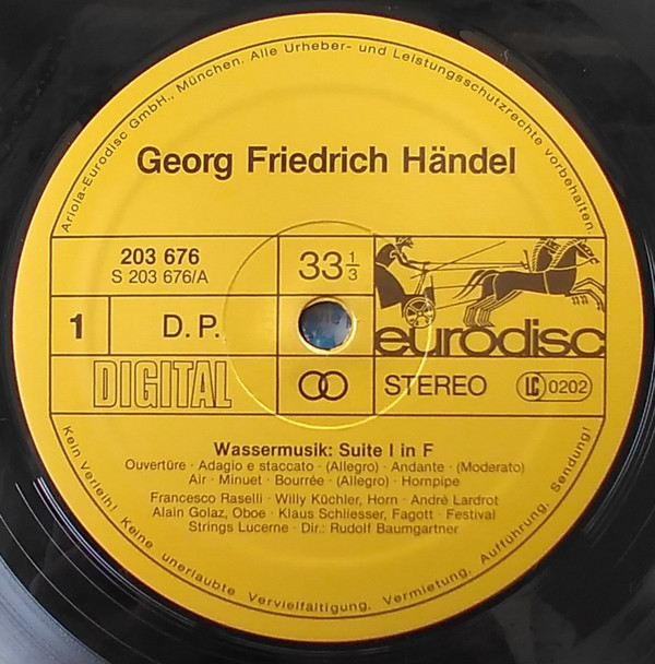 télécharger l'album Georg Friedrich Händel, Festival Strings Lucerne, Rudolf Baumgartner - Wassermusik Suiten 1 3 Complete Intégral
