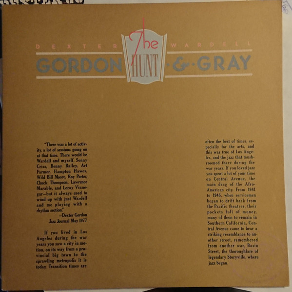 Dexter Gordon & Wardell Gray – The Hunt (1977, Vinyl) - Discogs