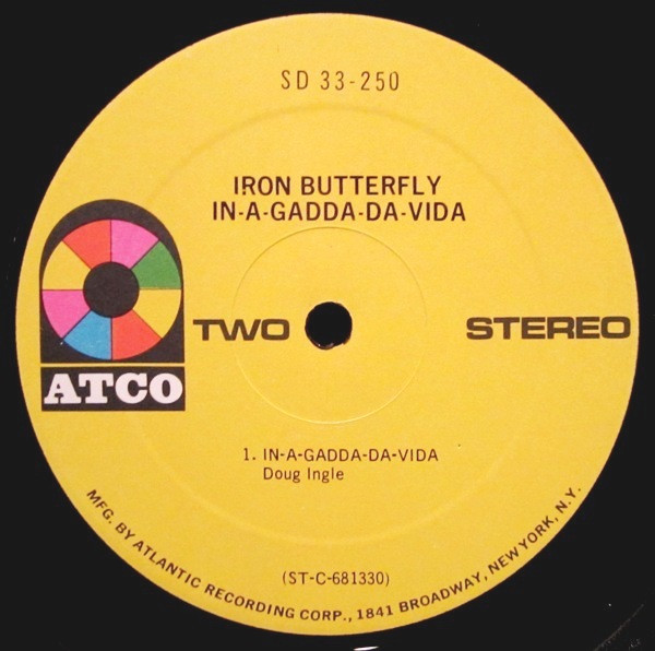 Iron Butterfly - In-A-Gadda-Da-Vida | ATCO Records (SD 33-250) - 4