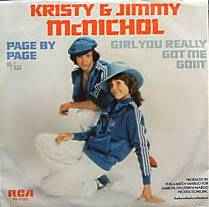 Kristy & Jimmy McNichol - Page By Page / Girl You Really Got Me Goin' album cover