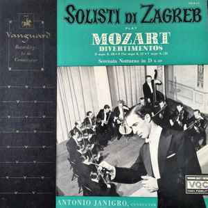 Zagrebački Solisti - Solisti di Zagreb Play Mozart Divertimentos album cover