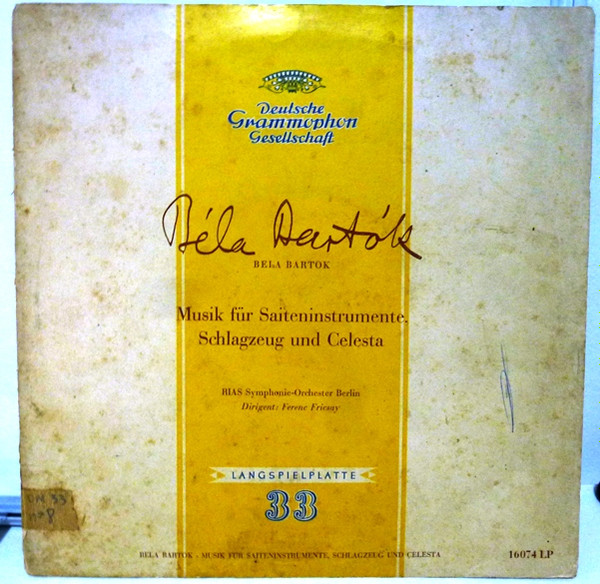 last ned album Béla Bartók RIAS SymphonieOrchester Berlin, Ferenc Fricsay - Musik Für Saiteninstrumente Schlagzeug Und Celesta