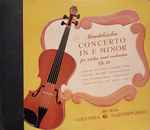 Cover of Mendelssohn: Concerto In E Minor For Violin And Orchestra Op. 64, 1945, Shellac