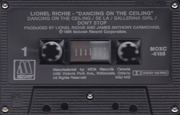 Lionel Richie - Dancing On The Ceiling | Motown (MOXC-6158) - 3