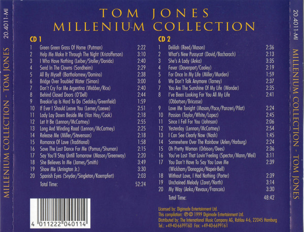 descargar álbum Tom Jones - Millenium Collection