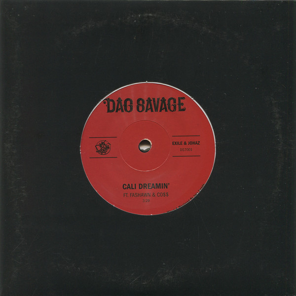 Dag Savage Cali Dreamin Mic Jackson Fly Shit 2012 Vinyl