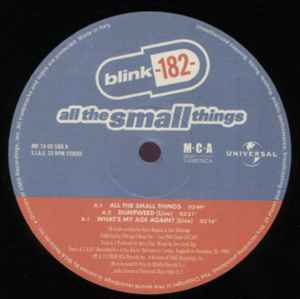 Blink-182- – All The Small Things (2000, Vinyl) - Discogs