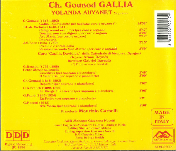 Album herunterladen Yolanda Auyanet - Gallia