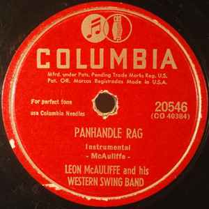 Leon McAuliffe & His Western Swing Band - Panhandle Rag / Careless Hands album cover