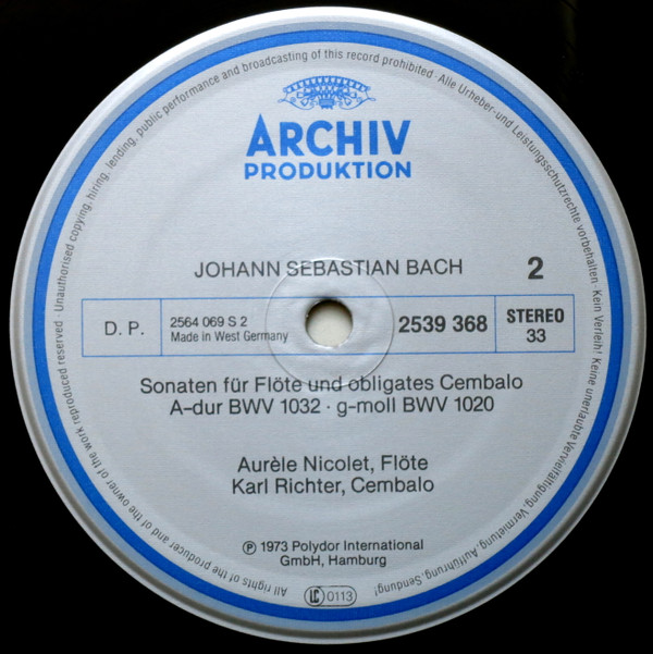 télécharger l'album Johann Sebastian Bach, Aurèle Nicolet, Karl Richter, Johannes Fink - Flöten Sonaten Partita A moll