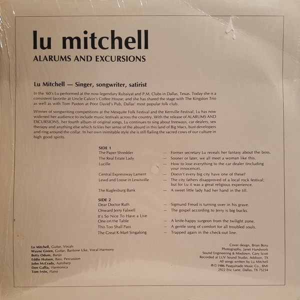 télécharger l'album Lu Mitchell - Alarums and Excusions
