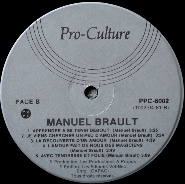 Manuel Brault - Manuel Brault | Pro-Culture (PPC 6002) - 4