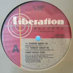 Timex Social Club – Thinkin' About Ya (1986, Vinyl) - Discogs