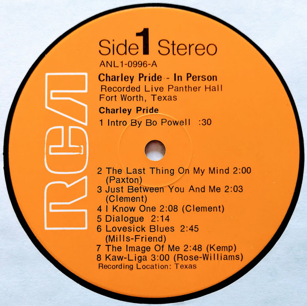 Charley Pride - In Person | RCA (ANL1-0996) - 3