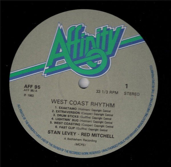 Album herunterladen Stan Levey Red Mitchell - West Coast Rhythm