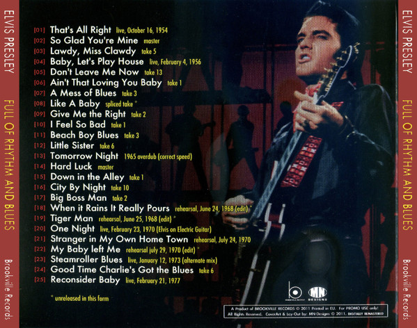 last ned album Elvis Presley - Full Of Rhythm and Blues