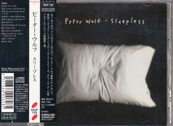 Peter Wolf – Sleepless (2002, CD) - Discogs