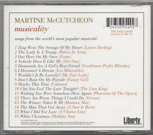 télécharger l'album Martine McCutcheon - Musicality