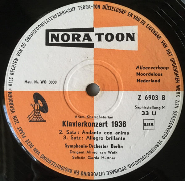 Album herunterladen Aram Khatschaturian, SymphonieOrchester Berlin, Alfred van Weth, Gerda Hüttner - Klavierkonzert 1936