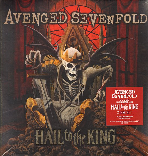 Avenged Sevenfold Black Fridge Magnet Hail to the King AX7 Rock Band 
