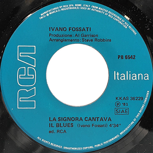 baixar álbum Ivano Fossati - La Signora Cantava Il Blues Stazione