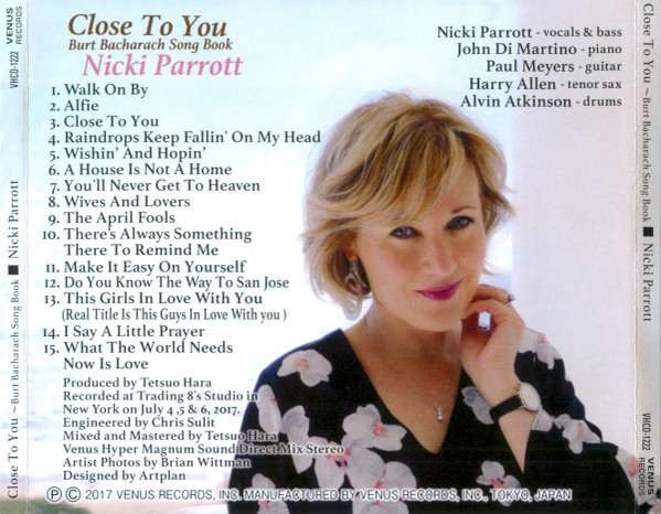 baixar álbum Nicki Parrott - Close To You Burt Bacharach Song Book