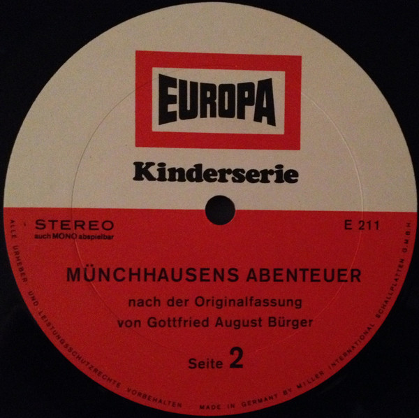 baixar álbum Gottfried August Bürger - Münchhausens Abenteuer