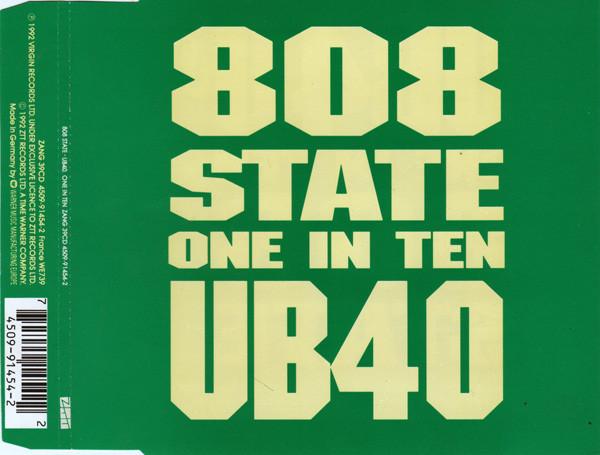 808 State vs UB40 – One In Ten (1992, CD) - Discogs