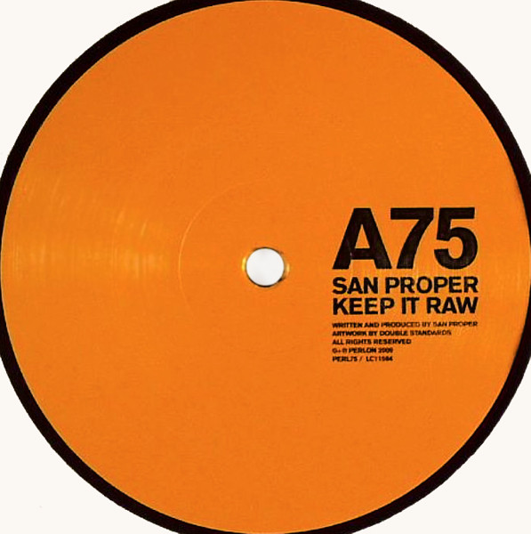 San Proper - Keep It Raw | Perlon (PERL75)