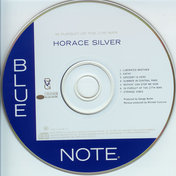 descargar álbum Horace Silver - In Pursuit Of The 27th Man
