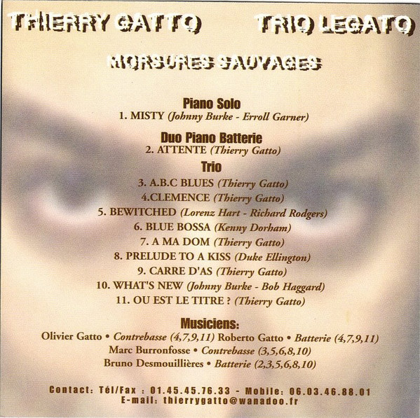 Album herunterladen Thierry Gatto, Trio Legato - Morsures Sauvages