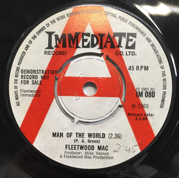 Fleetwood Mac – Man Of The World (1969, Push-out centre, Vinyl) - Discogs