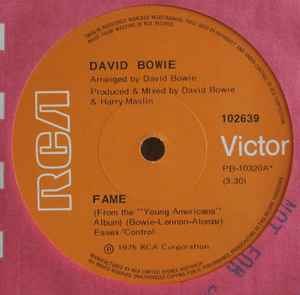 David Bowie – Fame (1975, Vinyl) - Discogs