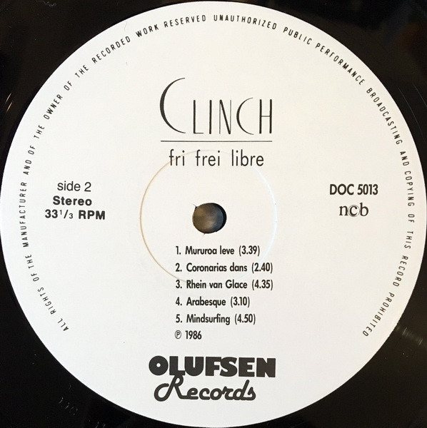 last ned album Clinch - Fri Frei Libre