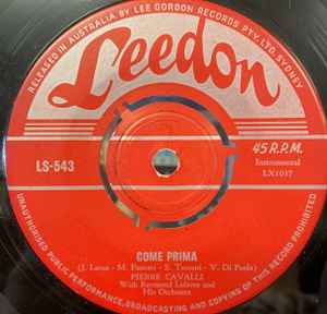 Pierre Cavalli - Come Prima album cover