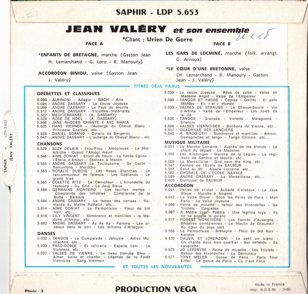 lataa albumi Jean Valery Et Son Ensemble - Chant Urien de Gorre