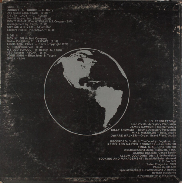 lataa albumi Earth Featuring Billy Pendleton - Earth