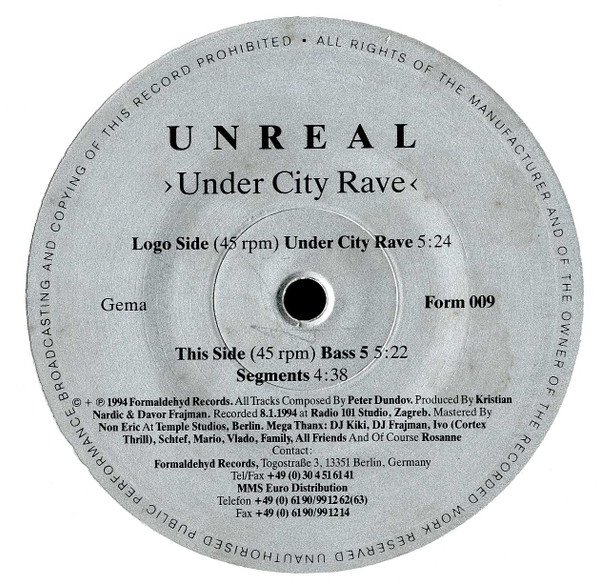 Album herunterladen Unreal - Under City Rave
