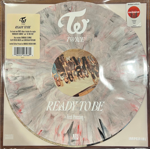 Twice – Ready To Be (2023, Red, Black, White [Orchid] Marbled 